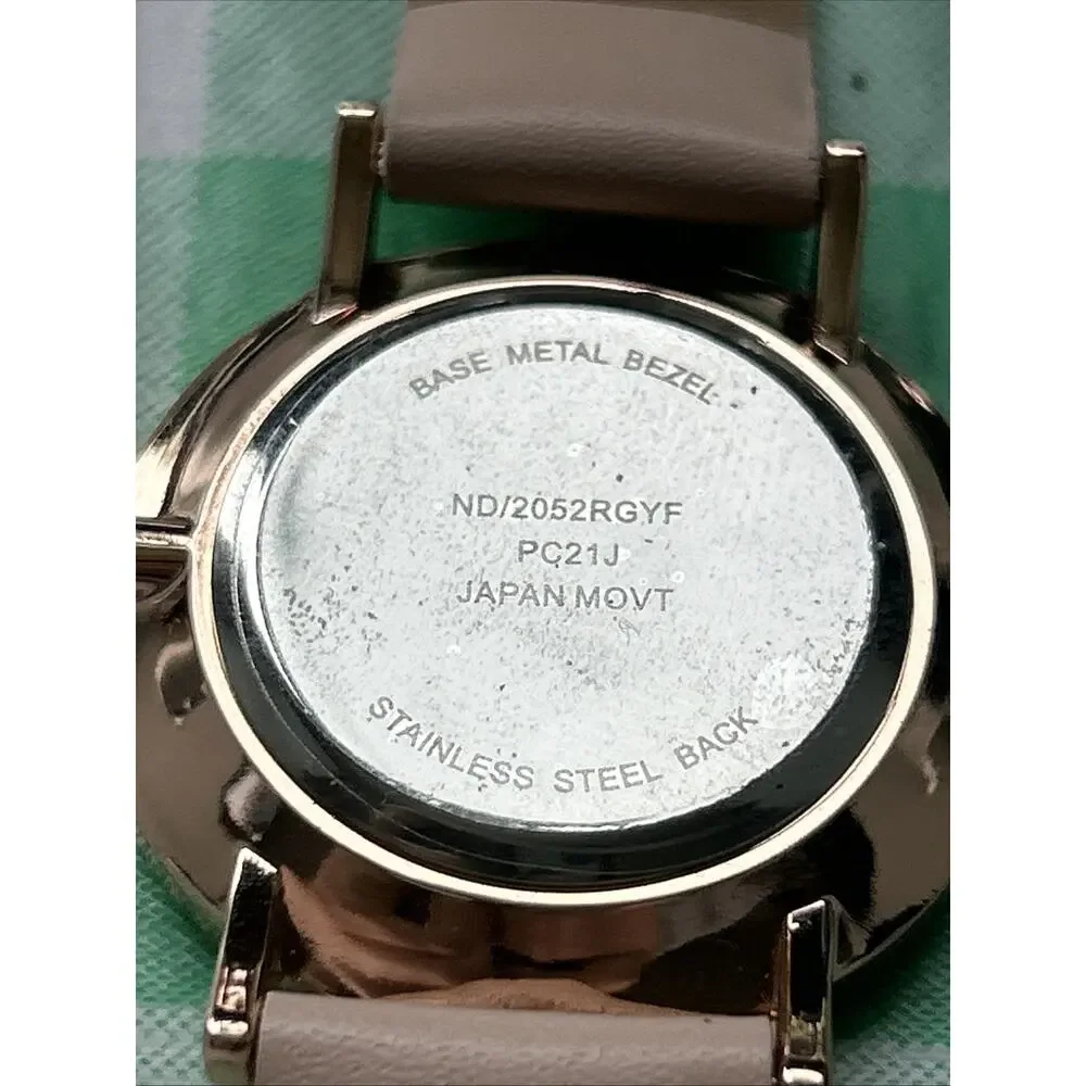 Rose Gold Tone White Dial Women’s Quartz Watch